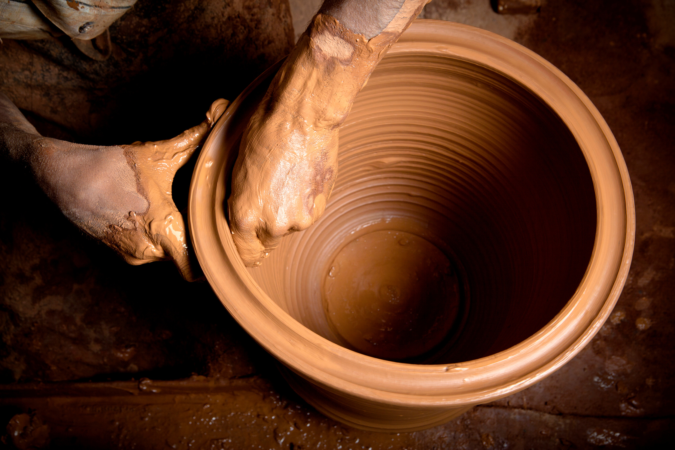 Pottery making